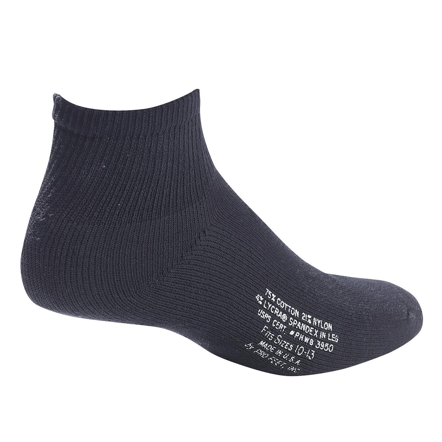 BLACK POSTAL ANKLE LENGTH SOCKS